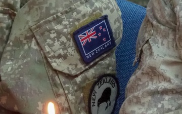 Christchurch, New Zealand Memorial Service Held at Camp Taji Military Complex, Iraq