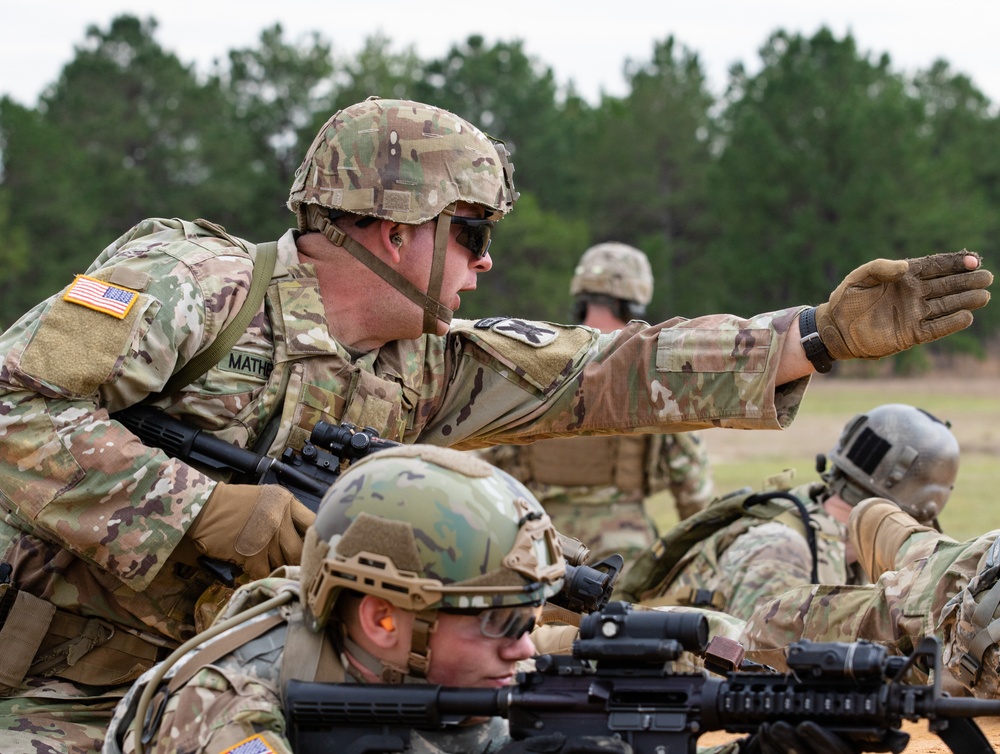 1-173rd Infantry take part in a live-fire trench warfare exercise