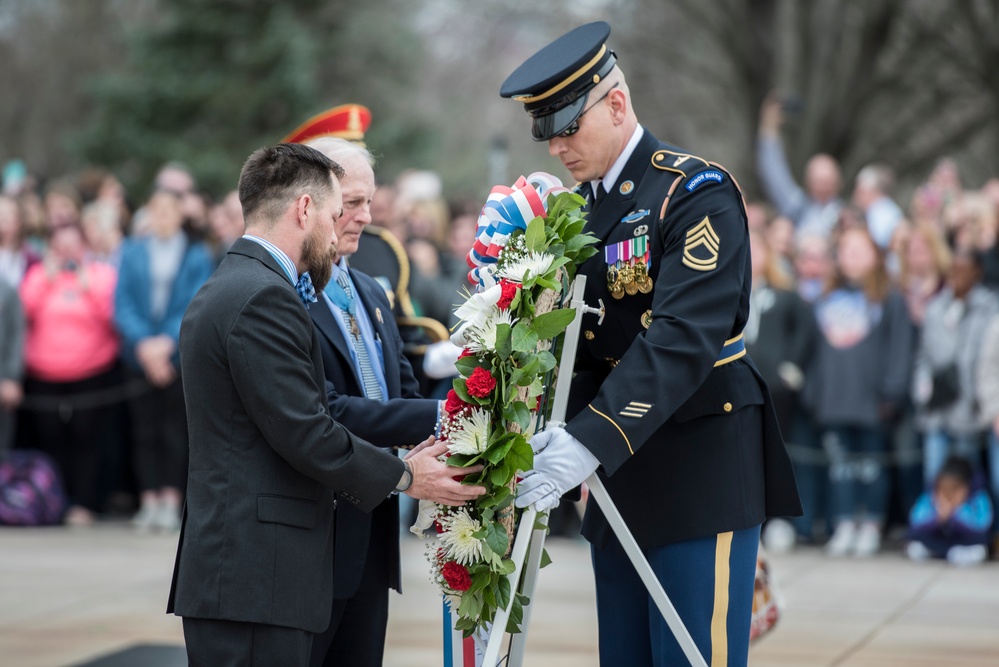 Medal of Honor Recipients Visit Arlington National Cemetery to Commemorate National Medal of Honor Day