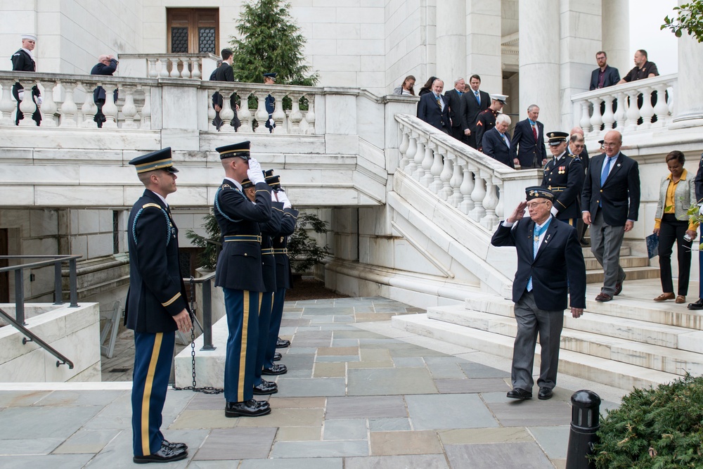 Medal of Honor Recipients Visit Arlington National Cemetery to Commemorate National Medal of Honor Day