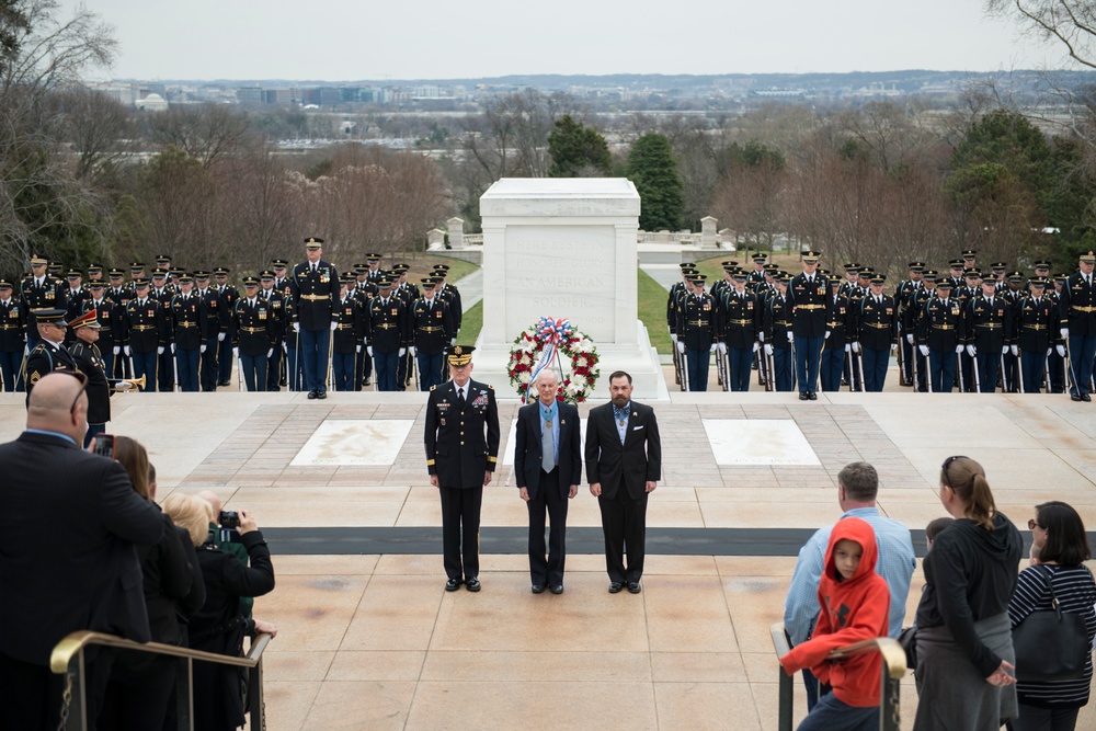 Medal of Honor Recipients Visit Arlington National Cemetery to Commemorate National Medal of Honor Day