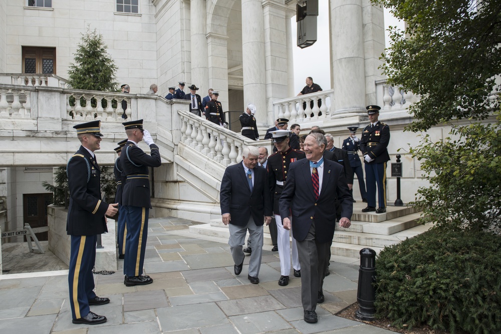 Medal of Honor Recipients Visit Arlington National Cemetery to Commemorate National Medal of Honor Day