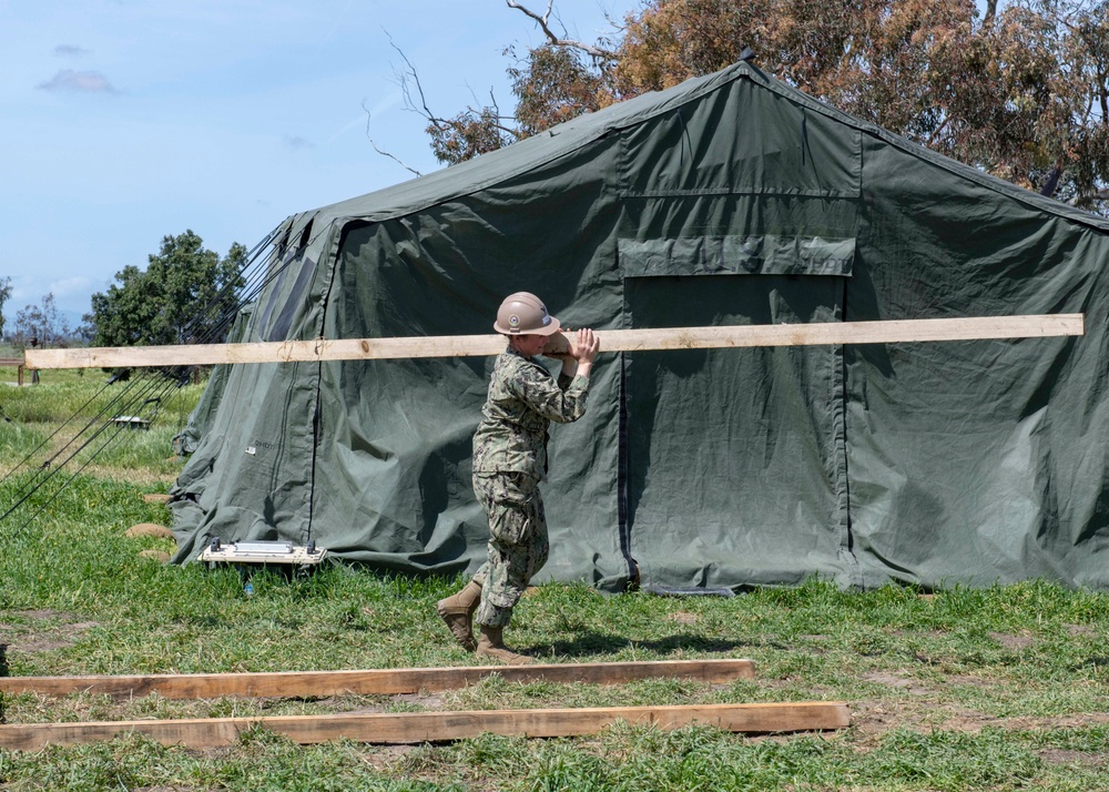 NMCB-5 Seabees and I MEF Marines Dismantle a Temporary Military Base During Pacific Blitz 2019