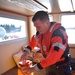 John McCormick conducts safety boarding in Sitka Sound, Alaska