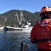 John McCormick conducts safety boarding in Sitka Sound, Alaska