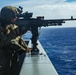 BLT 1/4 Marines conduct M240B operations afloat in the Pacific Ocean