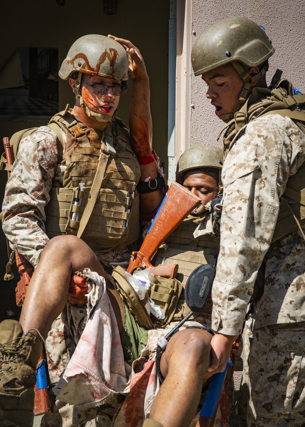 Students with FMTB West conduct patient assessment drills