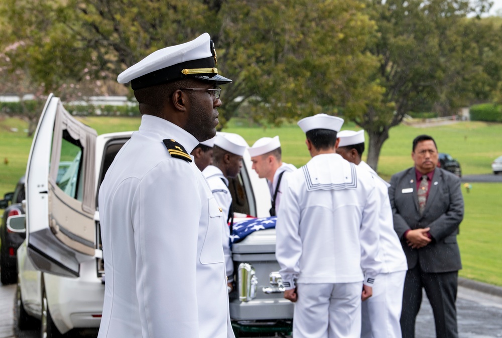 Funeral Honors for U.S. Navy Fireman 1st Class Lewis Frank Tindall