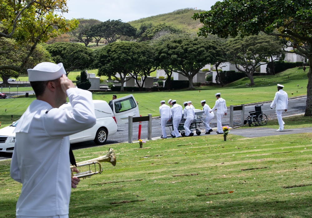 Funeral Honors for U.S. Navy Fireman 1st Class Lewis Frank Tindall
