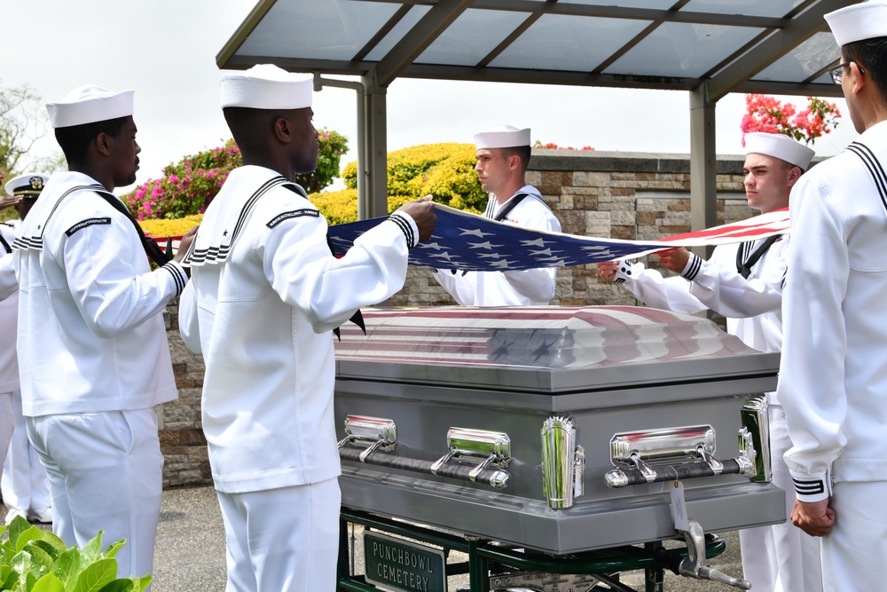 Funeral Honors for U.S. Navy Fireman 1st Class Lewis Frank Tindall