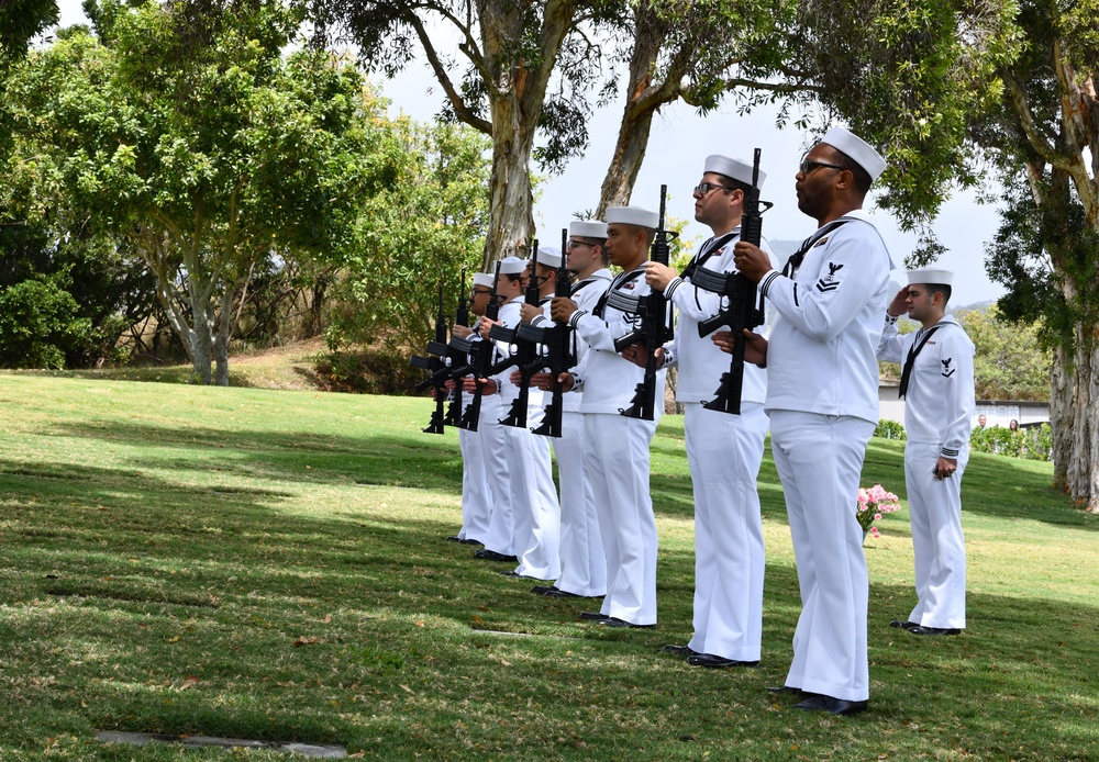 Funeral Honors for U.S. Navy Fireman 1st Class Lewis Frank Tindall