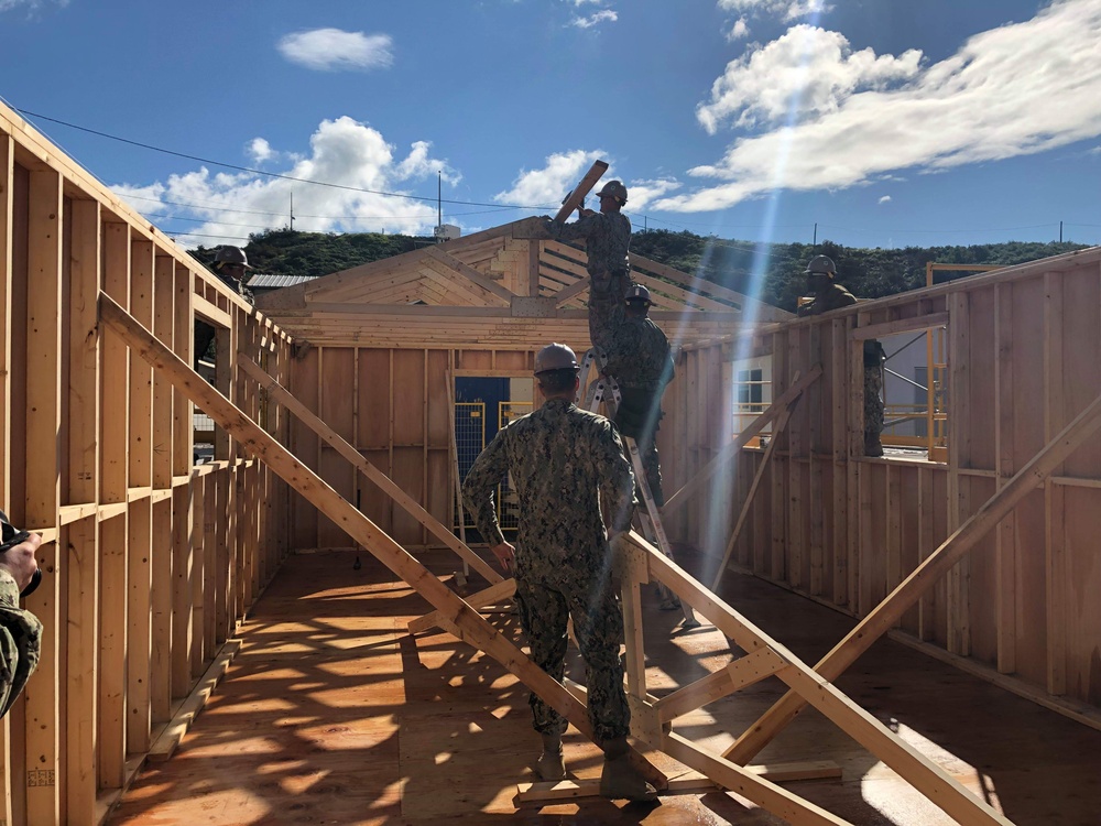 NMCB-5 Builds SEA huts for NEMTI