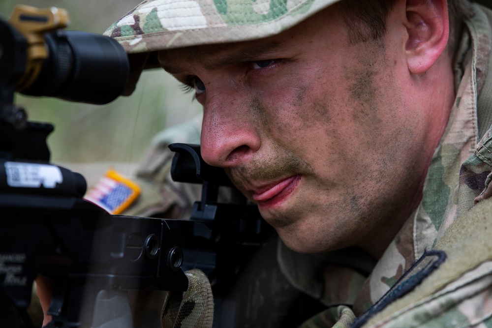 U.S. Army Scouts and Snipers conduct Joint Forcible Entry Exercise