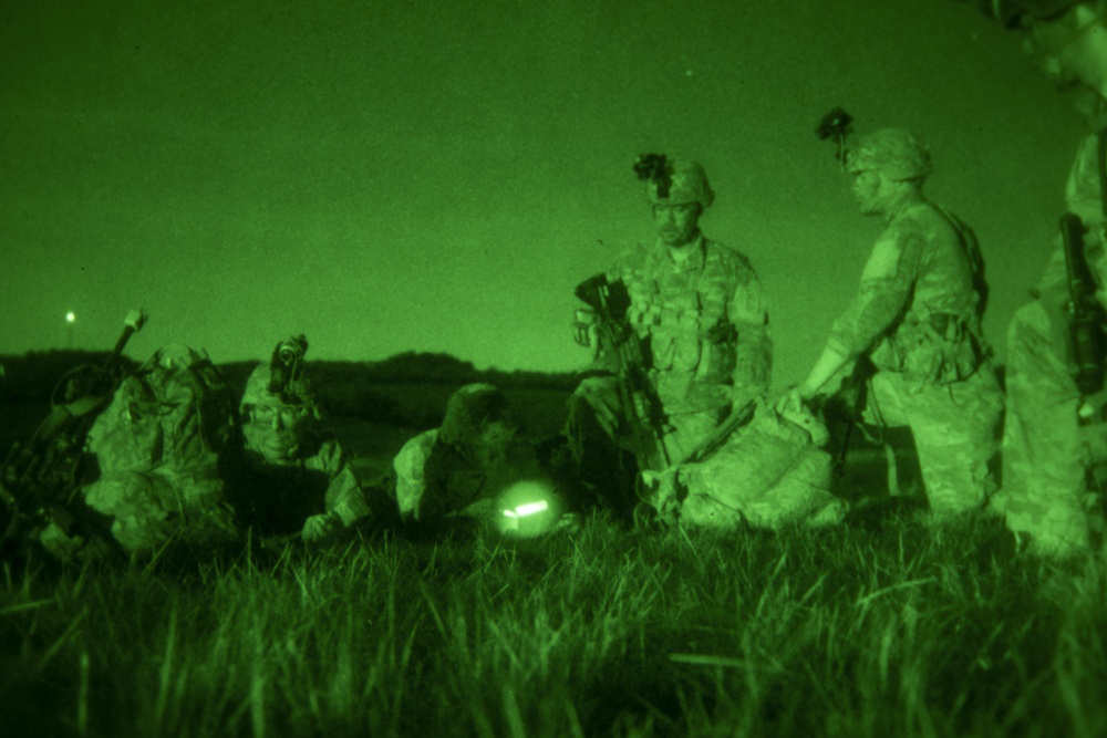 U.S. Army Scouts and Snipers conduct Joint Forcible Entry Exercise