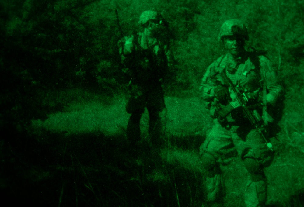 U.S. Army Scouts and Snipers conduct Joint Forcible Entry Exercise