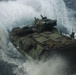 Marines with BLT 1/4 splash in AAVs