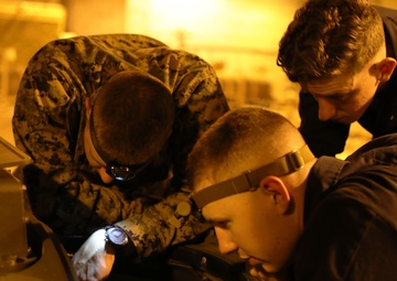 Freedom Banner 2019: U.S. Marines prepare equipment for ship offload