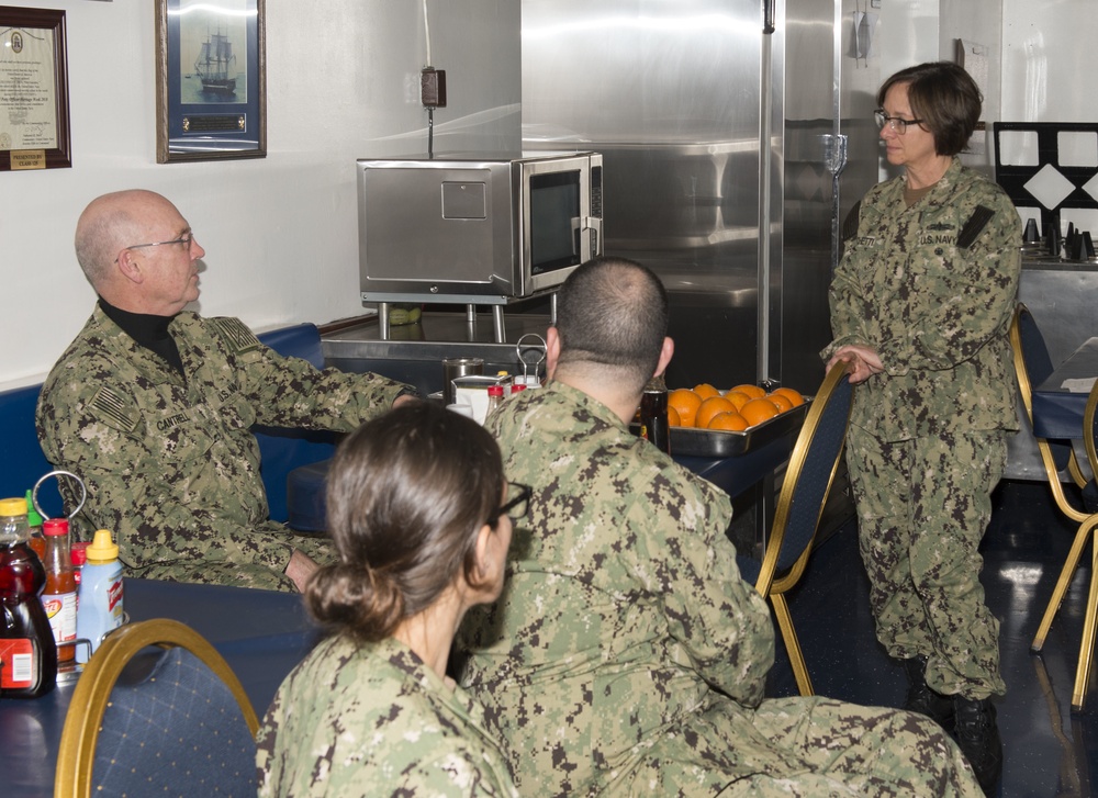 Vice Admiral Speaks Aboard Mount Whitney