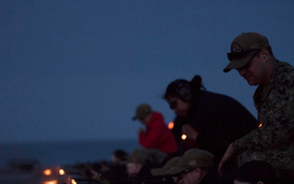 Small-arms Training Aboard Mount Whitney