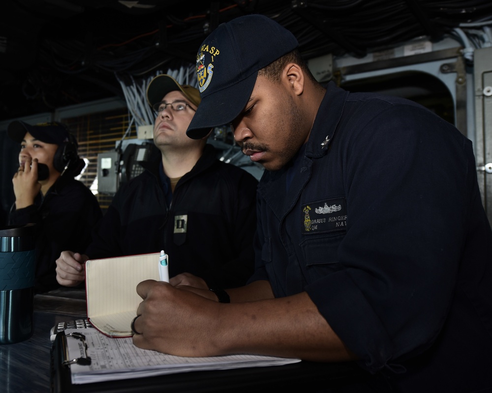 USS WASP (LHD 1) OPERATIONS AT SEA