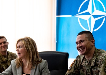 U.S. Senator from Tennessee Marsha Blackburn visits National Guard Soldiers in Poland