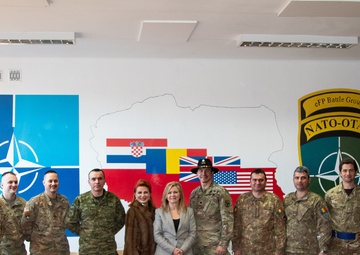 U.S. Senator Marsha Blackburn and U.S. Ambassador Georgette Mosbacher visit NATO's eFP Battle Group Poland