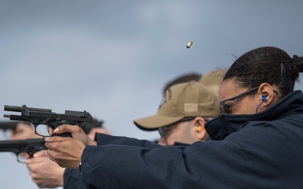 Small-arms Training Aboard Mount Whitney