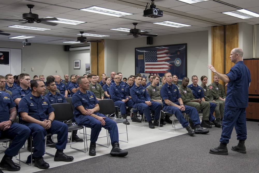 Coast Guard Vice Commandant Visits Air Station New Orleans