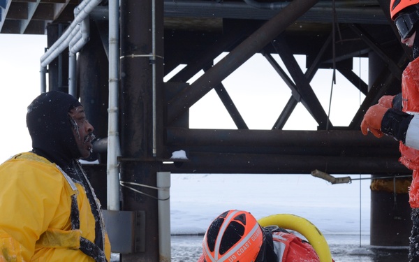 Coast Guard, Kotzebue Fire Department Ice Rescue Training