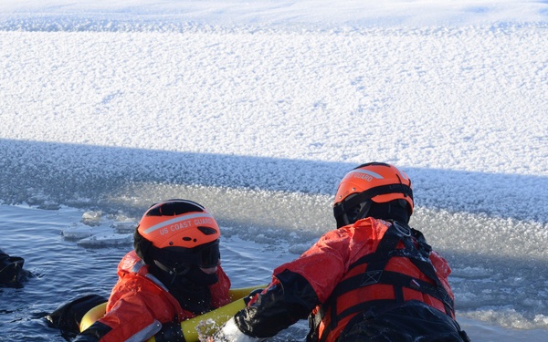 Coast Guard, Kotzebue Fire Department Ice Rescue Training
