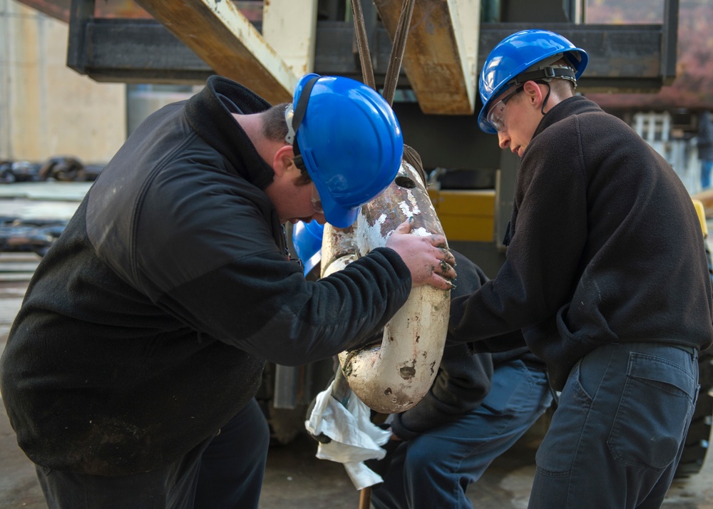 GHWB Anchor Chain Removal