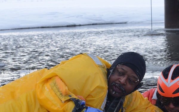 Coast Guard, Kotzebue Fire Department Ice Rescue Training