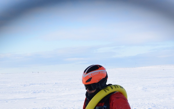 Coast Guard, Kotzebue Fire Department Ice Rescue Training