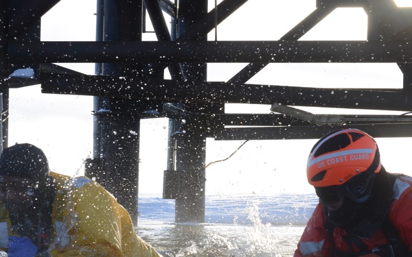 Coast Guard, Kotzebue Fire Department Ice Rescue Training