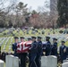Military Funeral Honor with Funeral Escort for Medal of Honor Recipient U.S. Air Force Col. Joe Jackson in Section 34