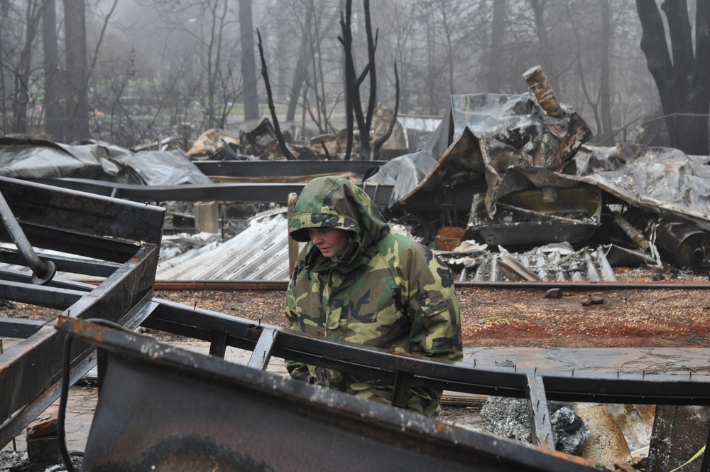 Corps employees help find cremains among Camp Fire debris
