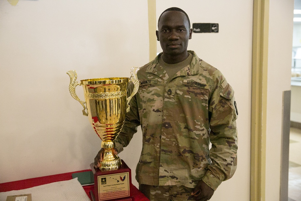 25th CAB Wings of Lightning Dining Facility wins the 402nd AFSB’s Regional 51st Philip A. Connelly Awards Competition for Excellence in Army-Food Service (Garrison Category)