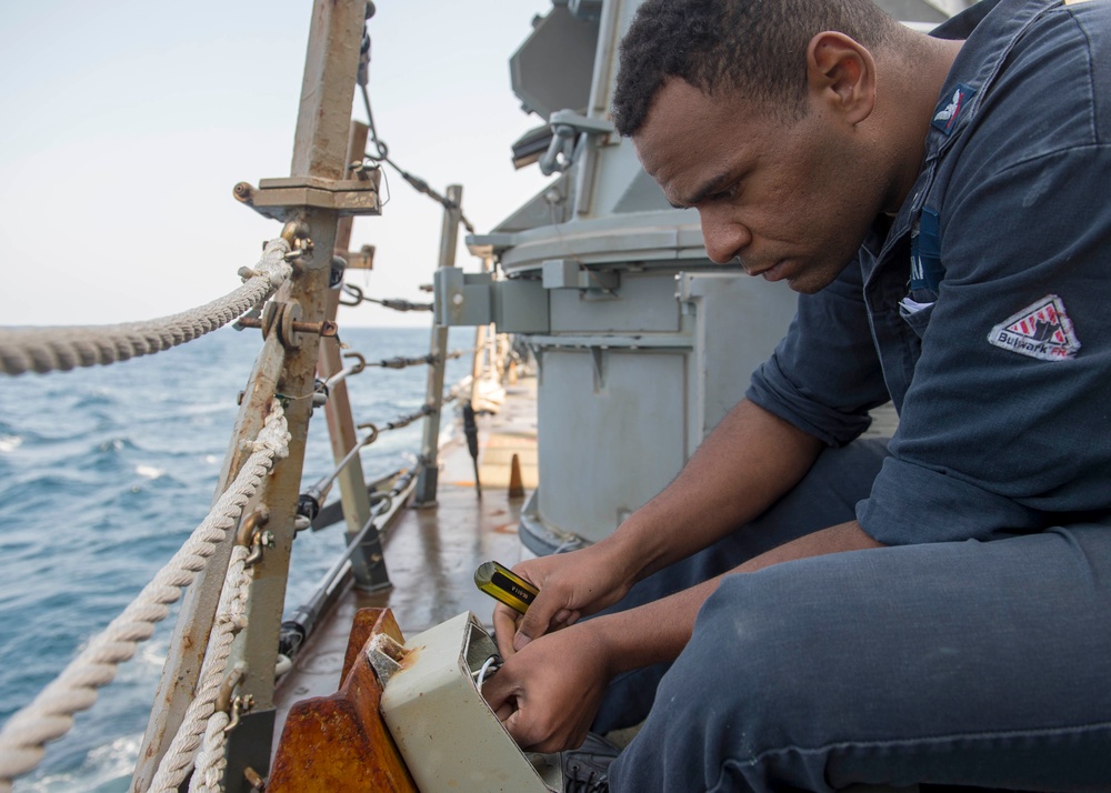 Repairing Aboard USS Curtis Wilbur