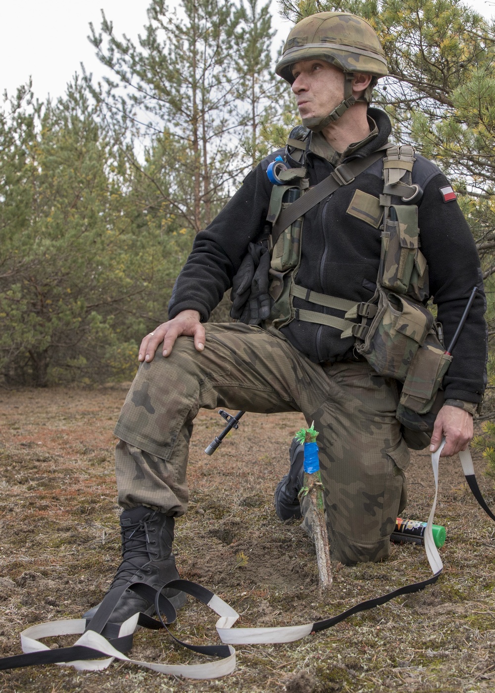 Diehard Engineers train with their Polish allies