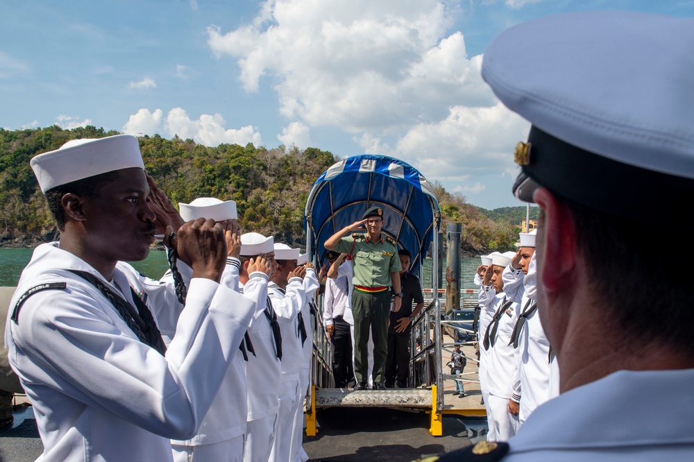 Royalty Visits USS Preble during LIMA