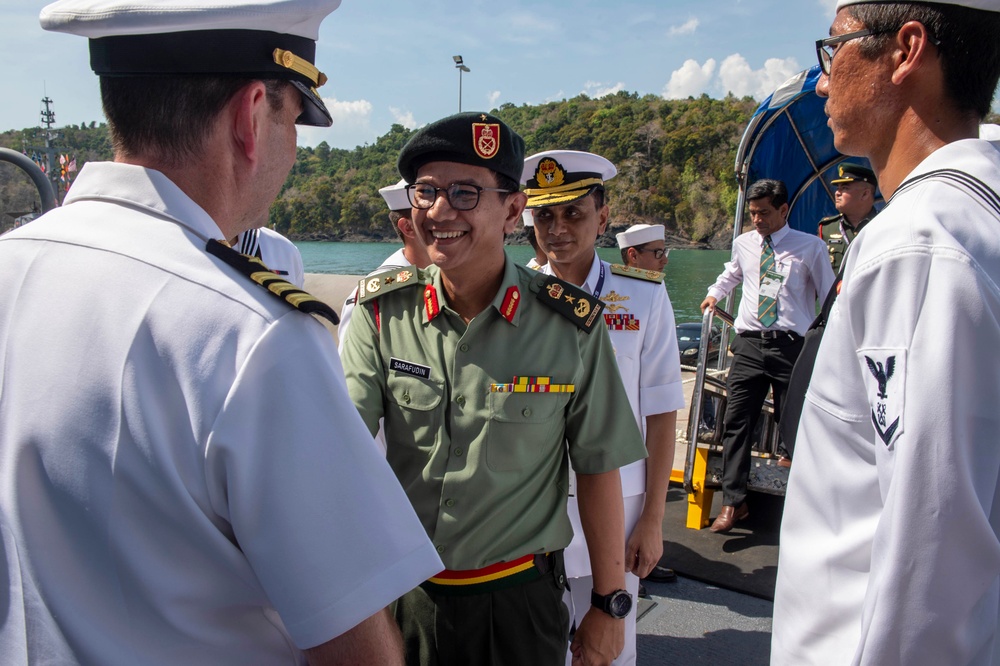 Royalty Visits USS Preble during LIMA