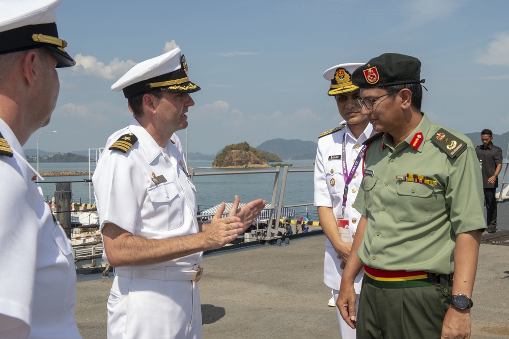 Royalty Visits USS Preble during LIMA