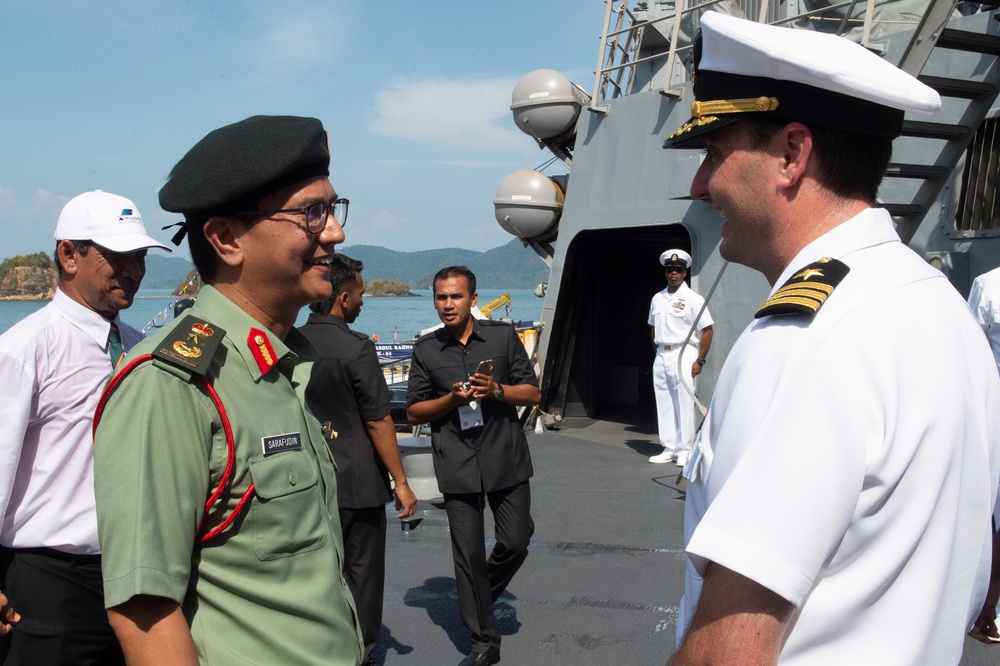 Royalty Visits USS Preble during LIMA