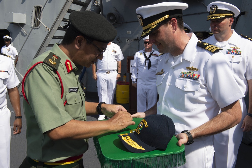 Royalty Visits USS Preble during LIMA