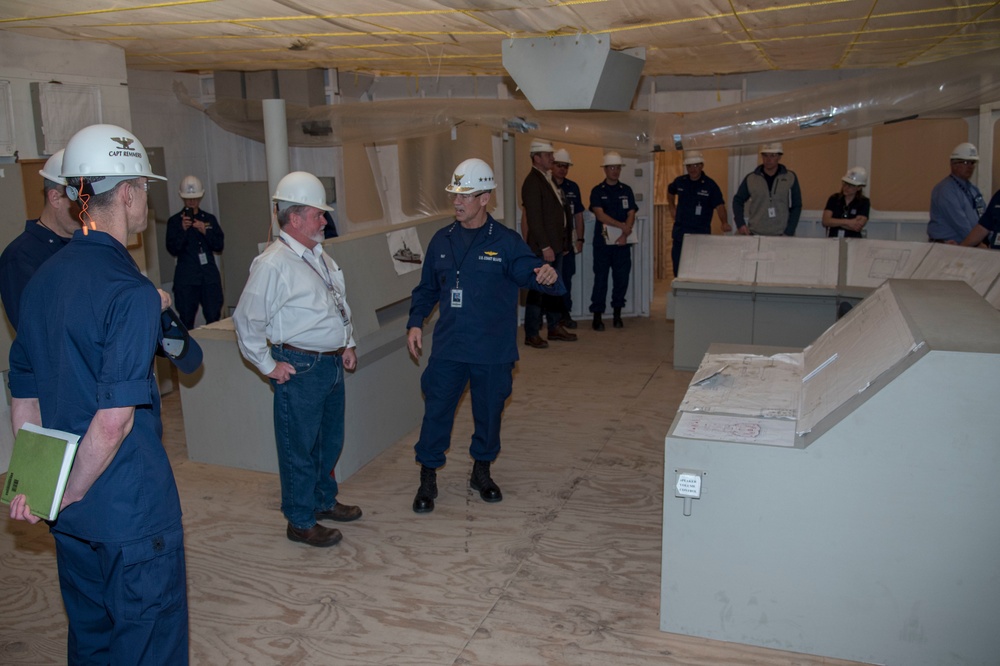 Coast Guard Vice Commandant visits OPC project resident office