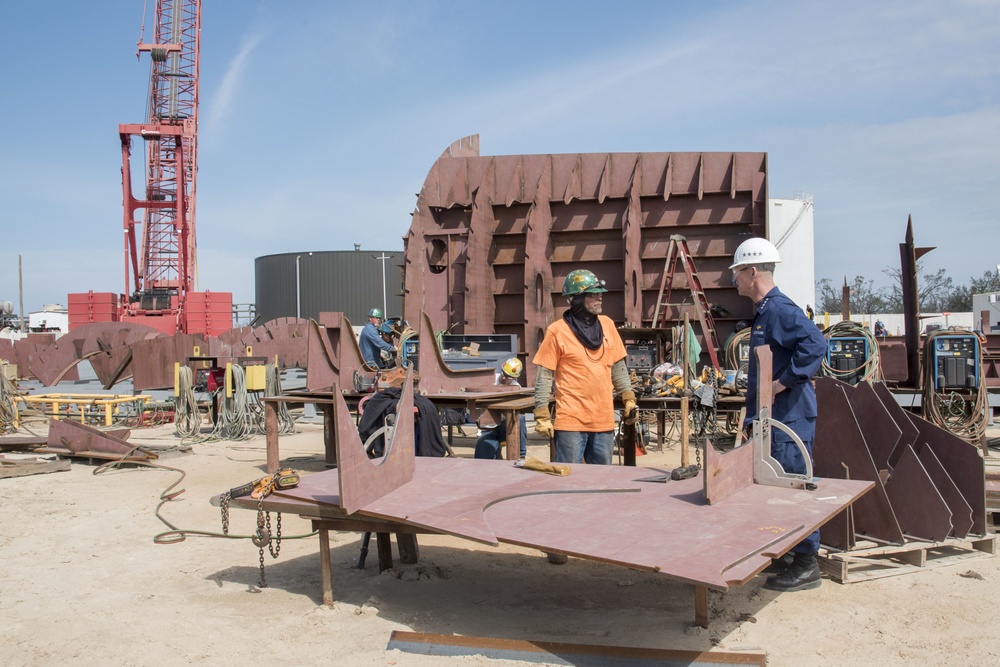 Coast Guard Vice Commandant visits Eastern Shipbuilding Group