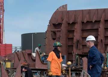 Coast Guard Vice Commandant visits Eastern Shipbuilding Group