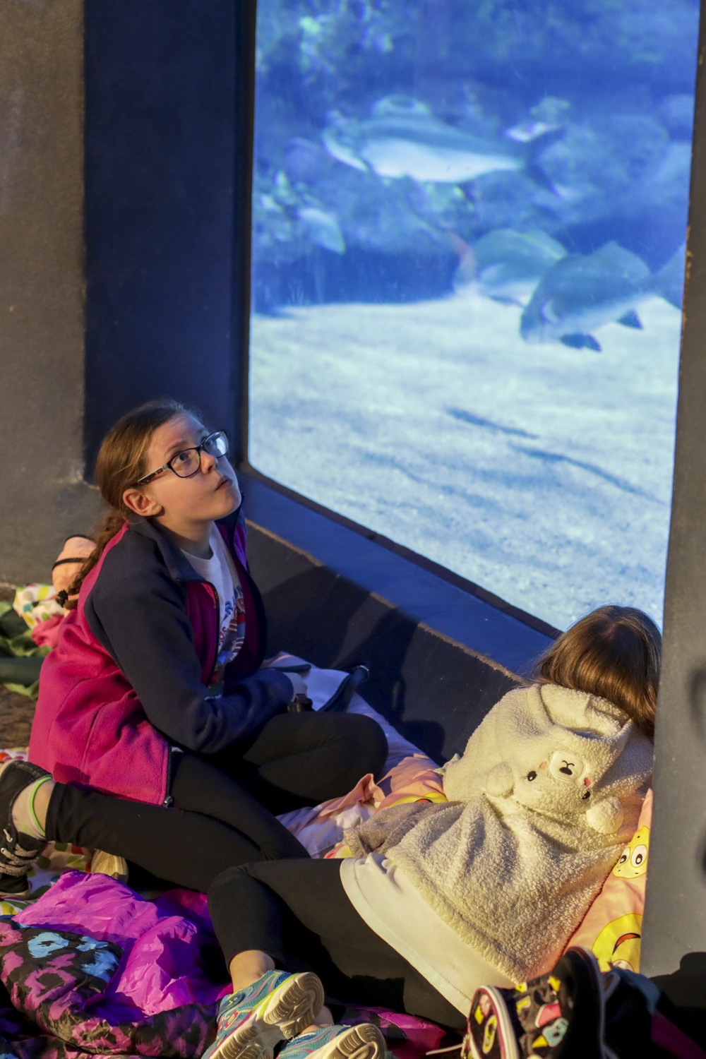 Sleeping With The Fishes Gives Guard Children a Chance to Bond.