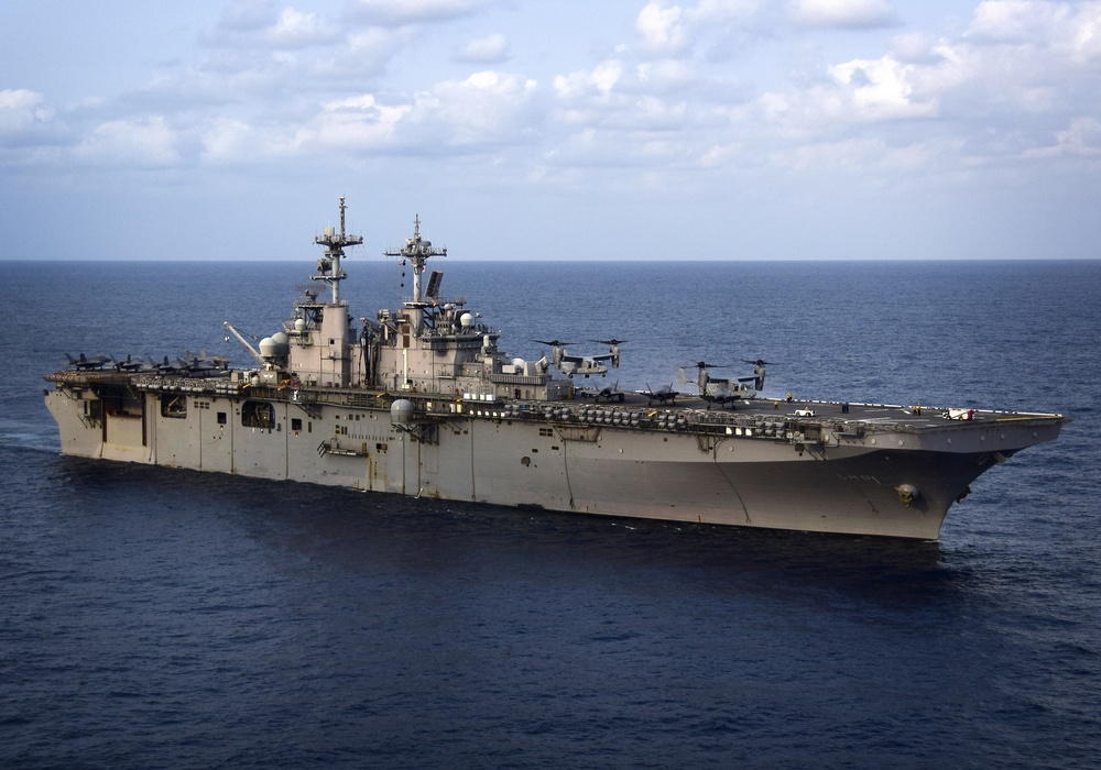 USS WASP (LHD 1) OPERATIONS AT SEA