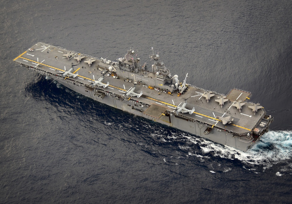 USS WASP (LHD 1) OPERATIONS AT SEA